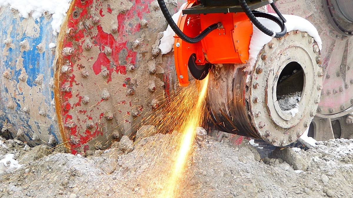 Not just for excavation With their high rpm and power, Echidna rock saws can be used for a wide variety of applications; cutting reinforced concrete, metals, fiberglass and more