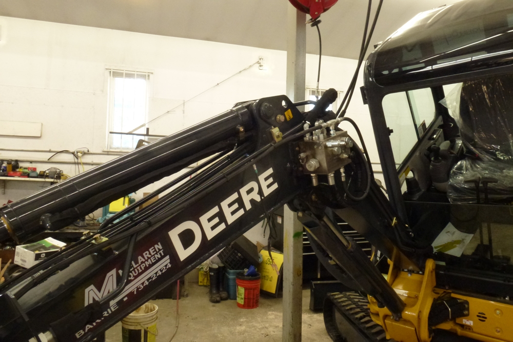 Optimiser installed on John Deere excavator